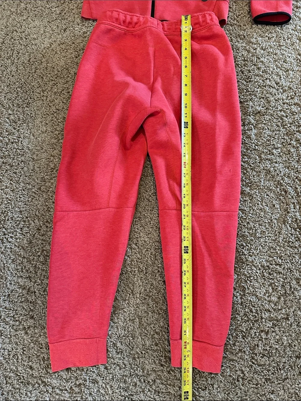 Nike Tech Kids Bright Red Hooded Zip Jacket & Joggers Set - Picture 7 of 16